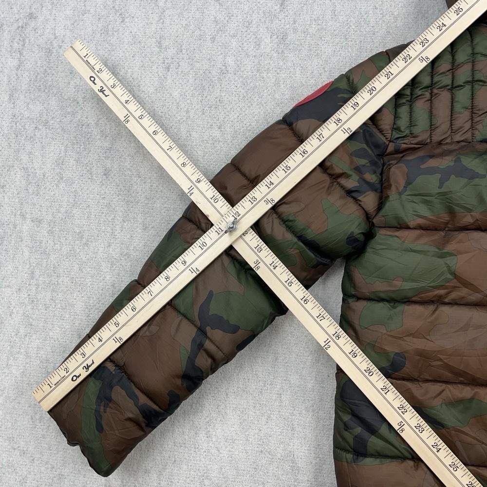 Air Jordan Puffer Jacket Boys Large Green Cano Full Zip Hooded Youth Jumpman‎ * - Picture 11 of 13